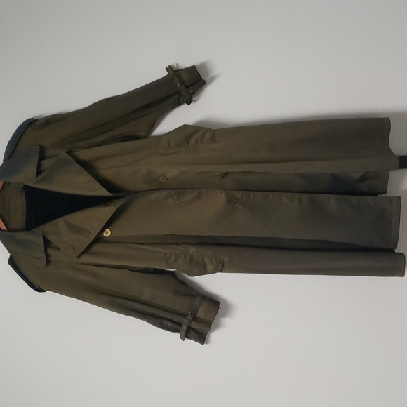 Vintage Degrees green iridescent trench coat - Picture 12 of 16